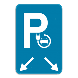 Parkeerbord Elektrisch opladen - 2 plaatsen