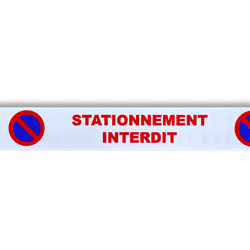 Ruban de balisage Stationnement interdit 75mm x 250m