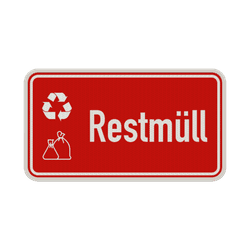 Umwelt und Abfall Schilder