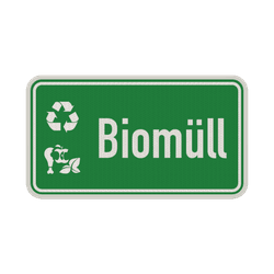 Umwelt und Abfall Schilder