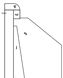 Wegmarkering - belijning en strepen spiegelafstelplaats vrachtwagen