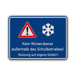 Winterdienst Schilder
