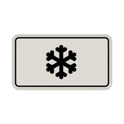 Verkehrszeichen 1007-30 - Gefahr unerwarteter Glatteisbildung - reflektierend