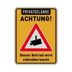 Videoüberwachung Schilder