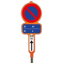 Panneaux d'interdiction de stationnement en PEHD - E1