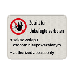 Betreten verboten Schilder