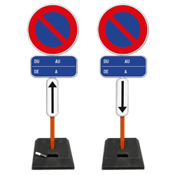 Kit de panneaux d'interdiction de stationnement