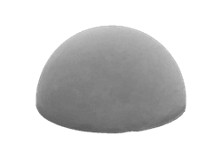 Demi-sph&egrave;re de stationnement en b&eacute;ton gris &Oslash;330mm &ndash; 22kg