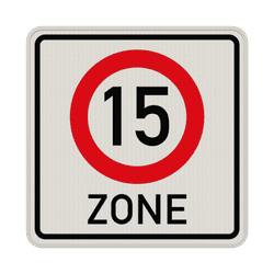 Verkehrszeichen 274.1-15 - Beginn Tempo 15-Zone