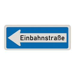 Verkehrszeichen 220-10 - Einbahnstraße, links