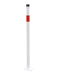 Absperrpfost mit &Ouml;se aus Stahl &Oslash;42x900mm - zum Aufd&uuml;beln