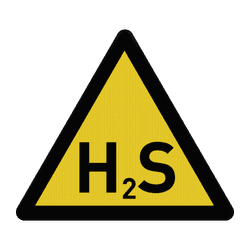 Waarschuwingsbord - Gevaar voor waterstofsulfide