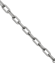 Cha&icirc;ne de signalisation en inox 304 &Oslash;6x42mm &ndash; 10m