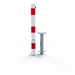 Absperrpfosten klappbar