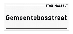 Personaliseerbaar Hasselts straatnaambord