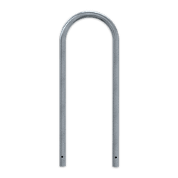 Fahrradb&uuml;gel aus Stahl (Rundrohr &Oslash;48) 460x1200mm ohne Querholm - zum Einbetonieren