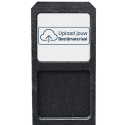 Bermpaal met bordje eigen ontwerp- reflecterend