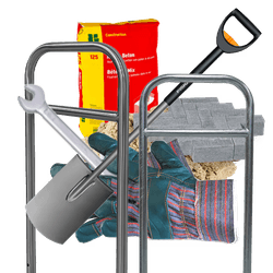 Plaatsing fietsbeugel incl. straatwerk en snelbeton - op eigen terrein