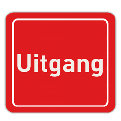 Bermpalen met informatiebordjes