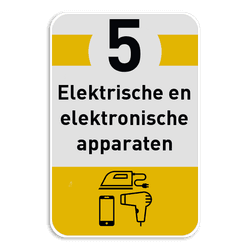 Informatiebord afval recycling - Elektrische en elektronische apparaten
