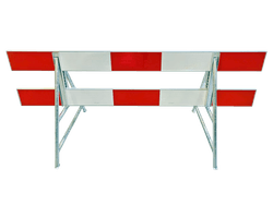 Afzethek kunststof 250cm rood wit reflecterend