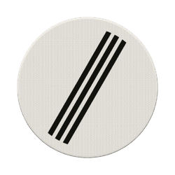 Verkeersbord einde alle verboden RVV F08 - reflecterend