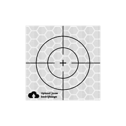 Meetsticker wit klasse 3 T-7500-B reflecterend - met logo