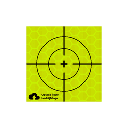 Meetsticker geel/groen klasse 3 T-7500-B fluorescerend - met logo