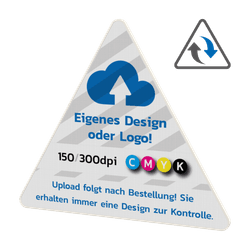 Hinweisschild Dreieck, reflektierend, mit eigenem Design