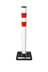 Poteau flexible KickBack blanc/rouge &Oslash;60 mm