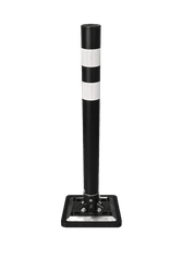 KICKBACK flexibele paal &Oslash;60mm zwart - met voetplaat