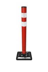 Rode afzetpaal &Oslash;60mm &ndash; flexibele verkeerspaal