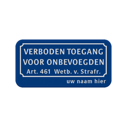 Verkeersteken BT01a