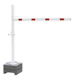 Limiteur de hauteur variable 1,8 - 2,8 m&egrave;tres - Horizontal et rotatif en une pi&egrave;ce - Montage dans le sol