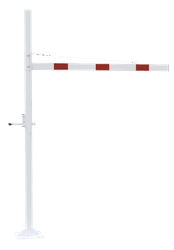 Limiteur de hauteur variable 1,8 - 2,8 m&egrave;tres - Horizontal et rotatif en une pi&egrave;ce - Montage dans le sol