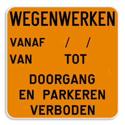 Verkeersbord WEGENWERKEN