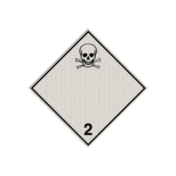 Pictogram ADR 2.3 Giftige gassen - reflecterend