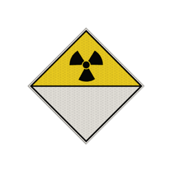 Pictogram ADR 7D - Radioactief materiaal - reflecterend