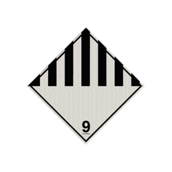 Pictogram ADR 9 - Diverse gevaarlijke stoffen- reflecterend