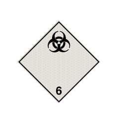 Pictogram ADR 6.2 - Besmettelijke stoffen - reflecterend