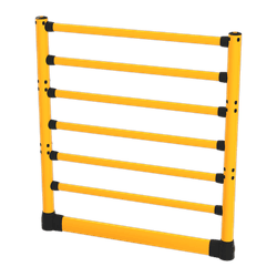 Aanrijdbeveiliging flexibel TS-FLEX-HIGH met onderrijbeveiliging - 2642x2870x205mm (getest tot 7400 joule)