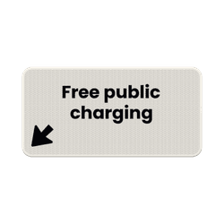 Onderbord - Free public charging + OB504l