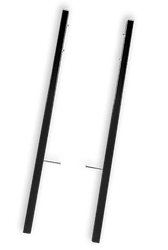 Montageframe TS3 zwart 30x30x1000mm - aluminium staanders - set 2 stuks