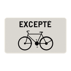 Panneau G2000 - M2 - Except&eacute; v&eacute;los