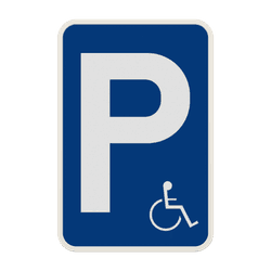 Panneau de signalisation E9a mindervaliden
