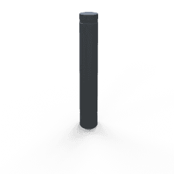 Stilpoller TS-NERO aluminium &Oslash;100/&Oslash;120mm anthrazitgrau