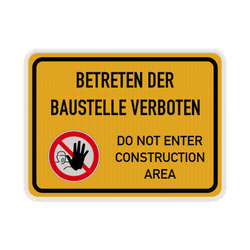 Betreten verboten Schilder