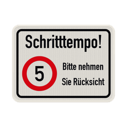 Geschwindigkeit Verkehrszeichen