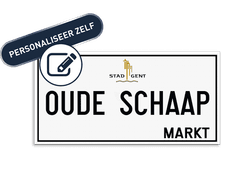 Personaliseerbaar straatnaambord Gent