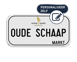 Personaliseerbaar SB250 straatnaambord Gent